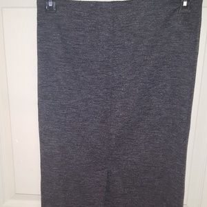 Charcoal gray body con skirt